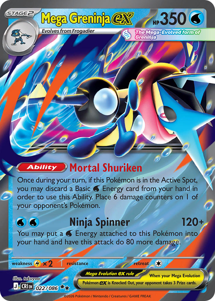 Mega Greninjaex 22/86