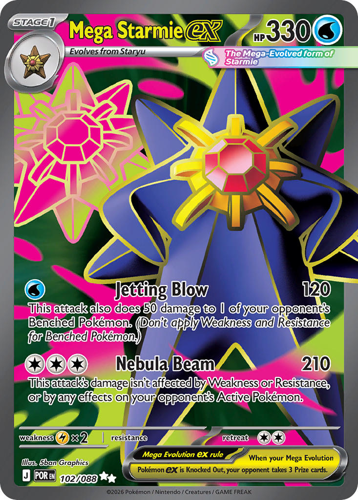 Mega Starmieex 102/088