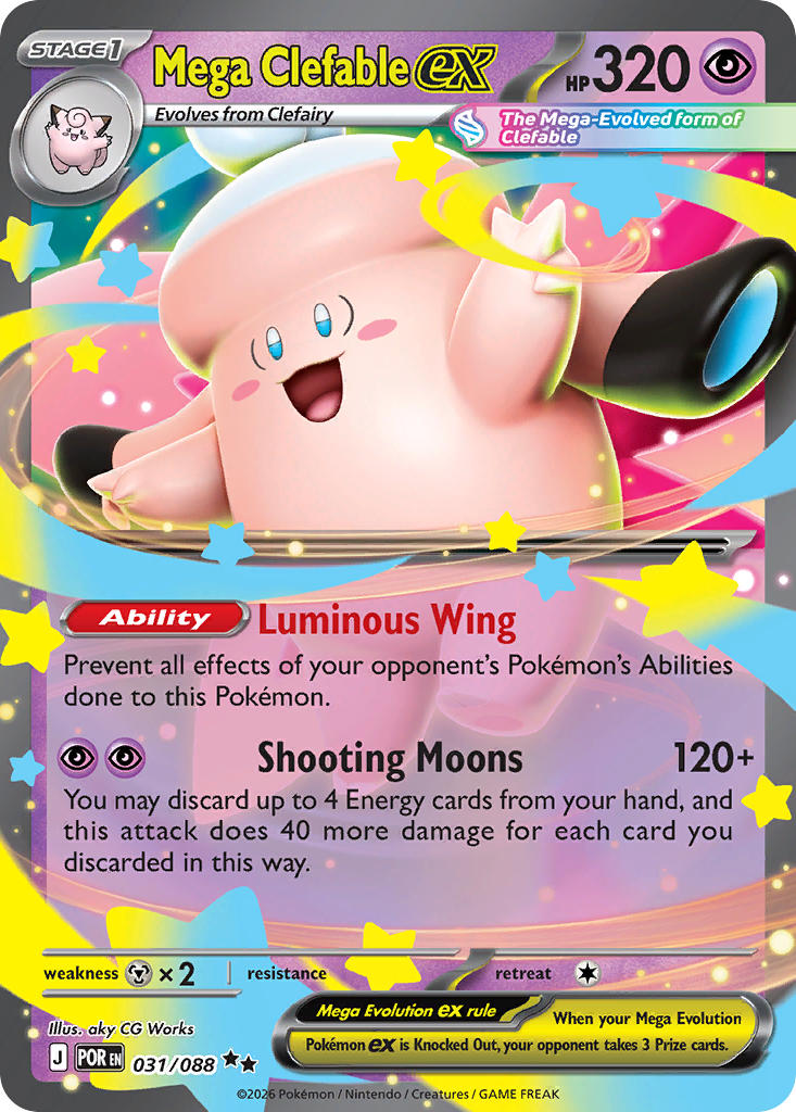 Mega Clefableex 031/088