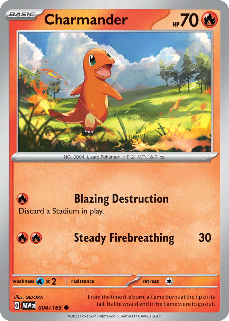 Charmander 004/165 Reverse holo