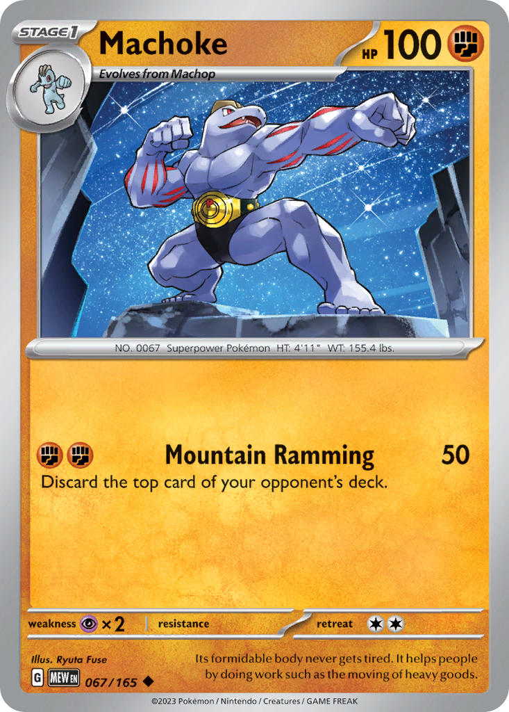 Machoke 067/165 Reverse holo