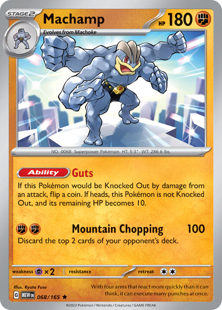 Machamp 068/165 Reverse holo