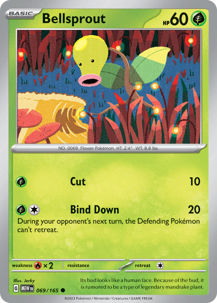 Bellsprout 069/165 Reverse holo
