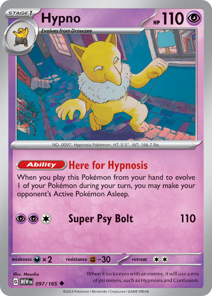 Hypno 097/165 Reverse holo