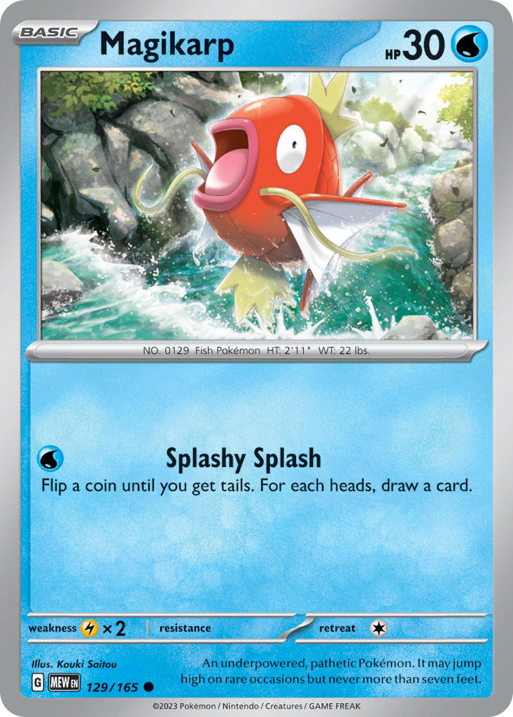 Magikarp 129/165 Reverse holo