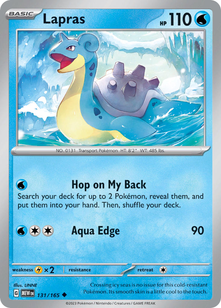 Lapras 131/165 Reverse holo