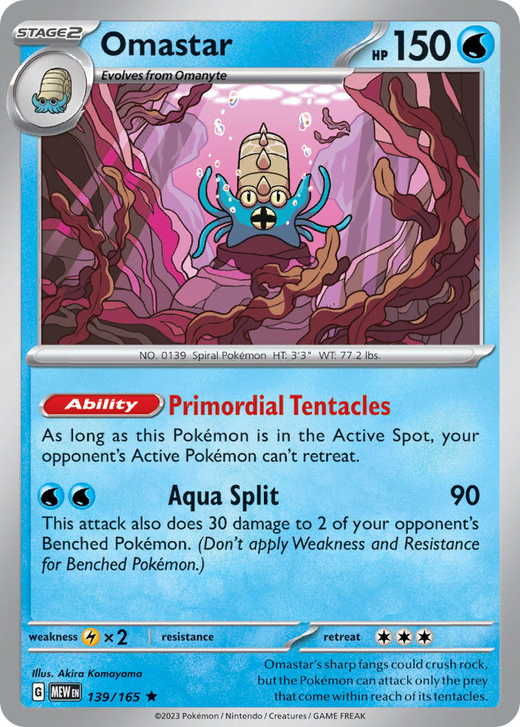 Omastar 139/165 Reverse holo