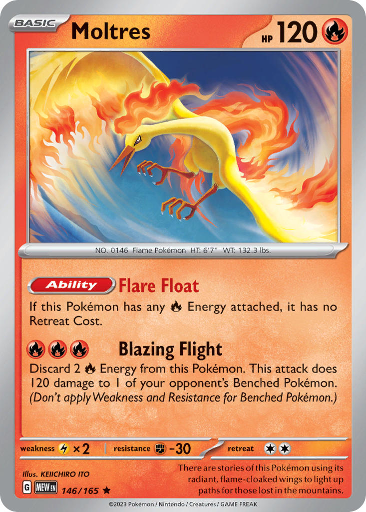 Moltres 146/165 Reverse holo