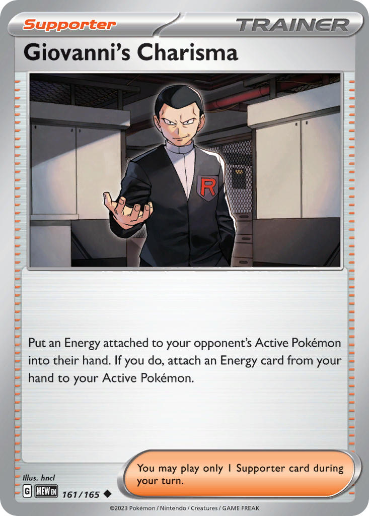 Giovanni's Charisma 161/165 Reverse holo