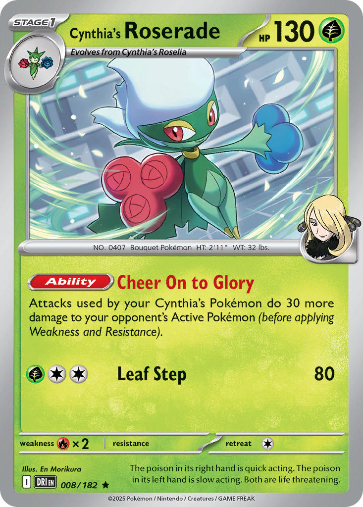 Cynthia's Roserade 8/182