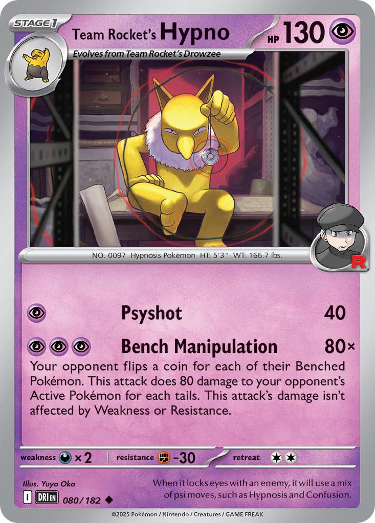 Team Rocket's Hypno 80/182