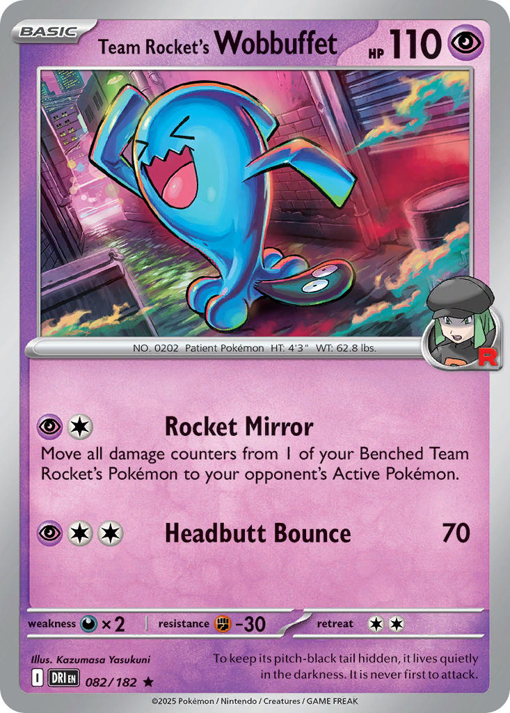 Team Rocket's Wobbuffet 82/182