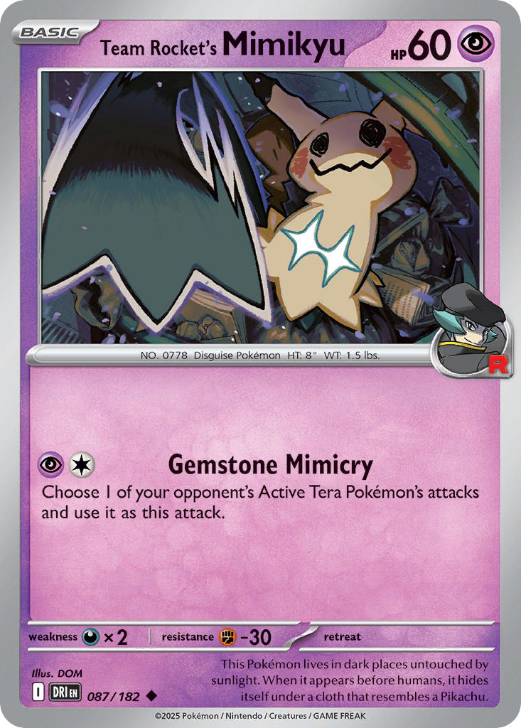 Team Rocket's Mimikyu 87/182