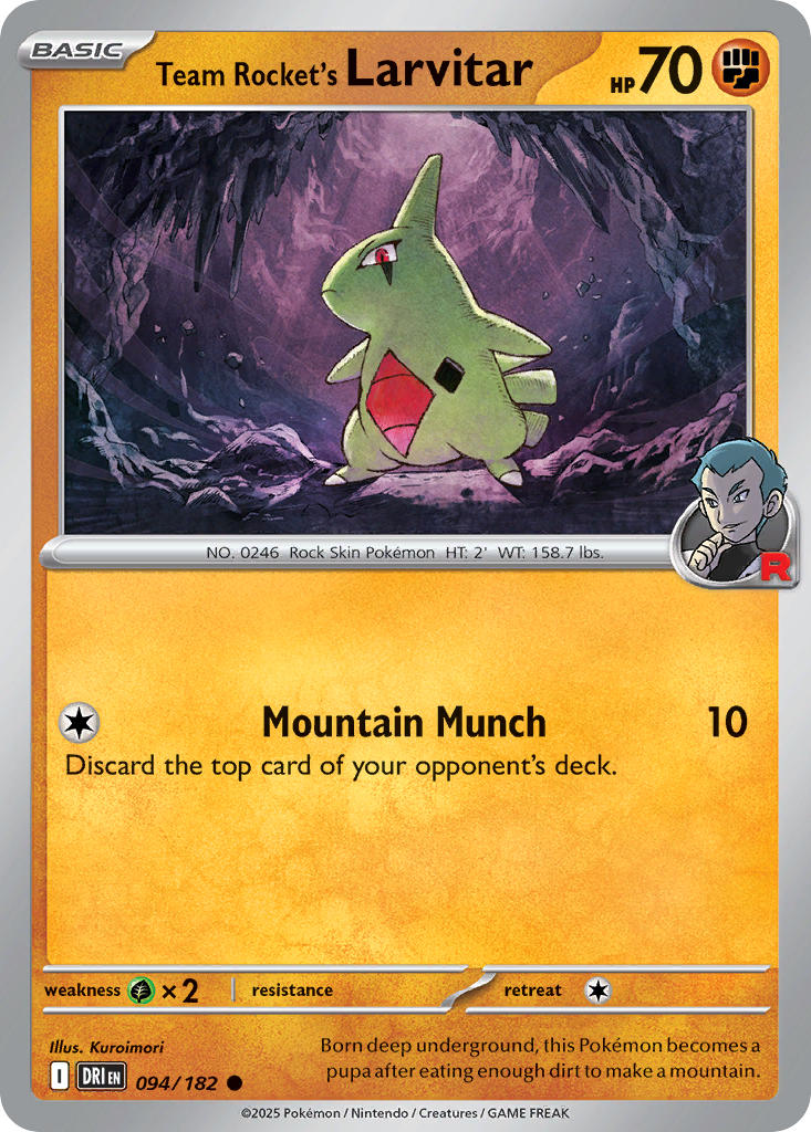 Team Rocket's Larvitar 94/182