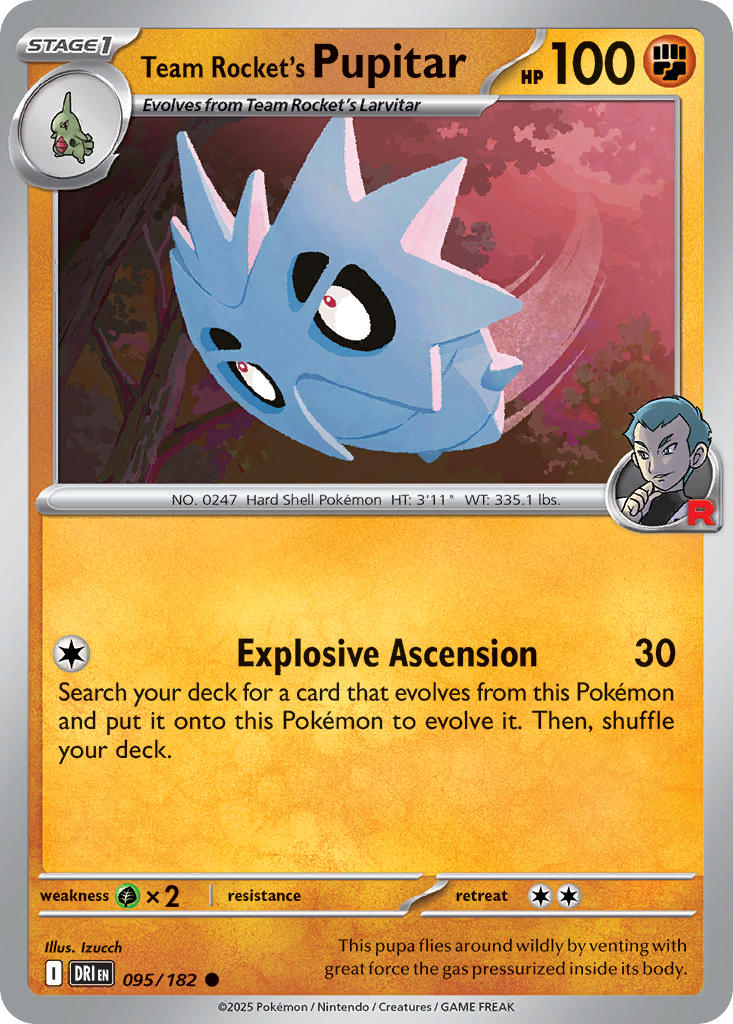 Team Rocket's Pupitar 95/182
