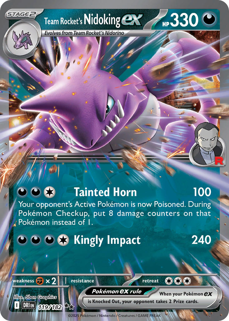 Team Rocket's Nidokingex 119/182