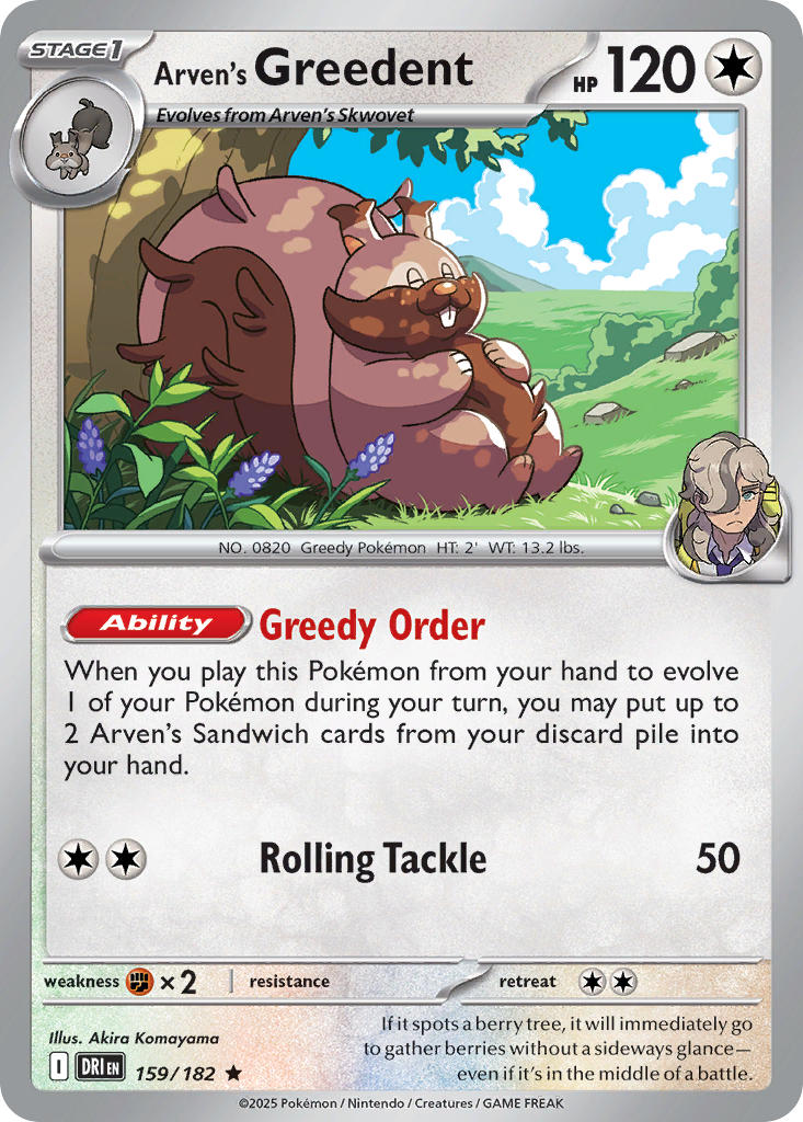 Arven's Greedent 159/182