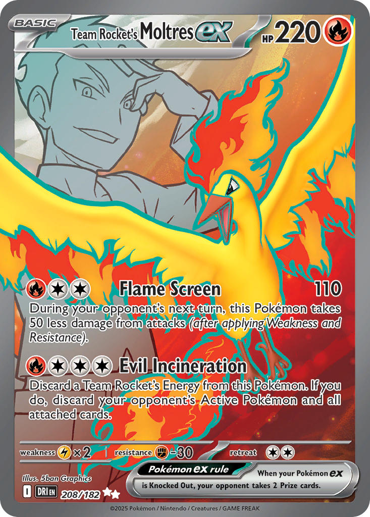 Team Rocket's Moltresex 208/182