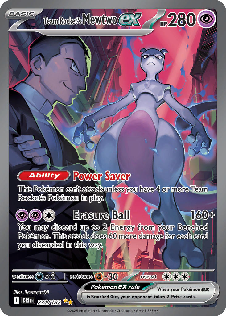 Team Rocket's Mewtwoex 231/182