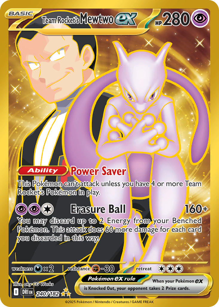 Team Rocket's Mewtwoex 240/182