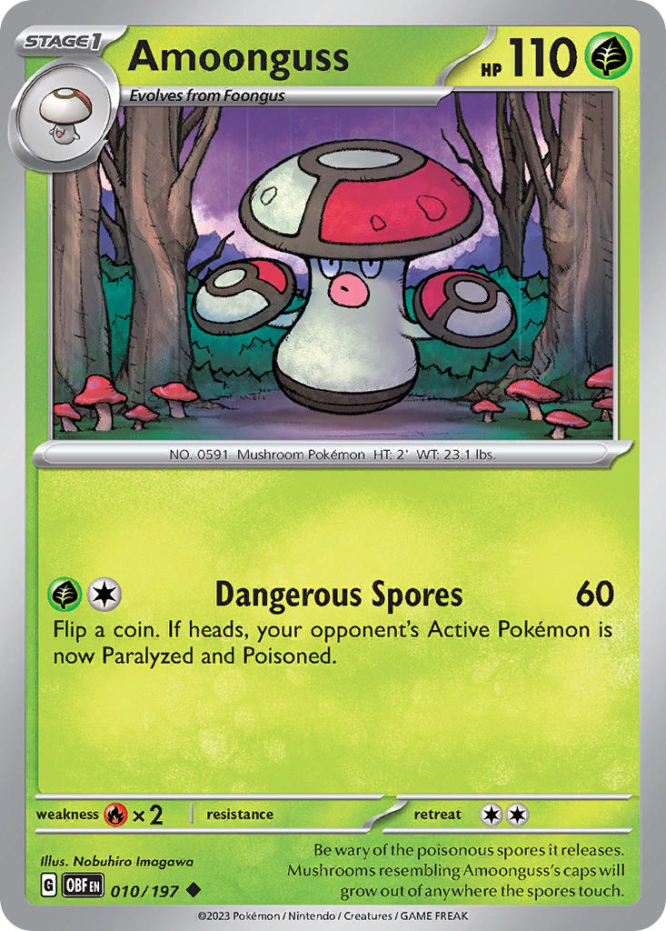 Amoonguss 010/197 Reverse holo