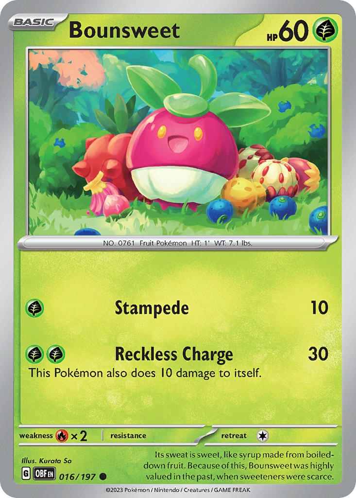 Bounsweet 016/197 Reverse holo