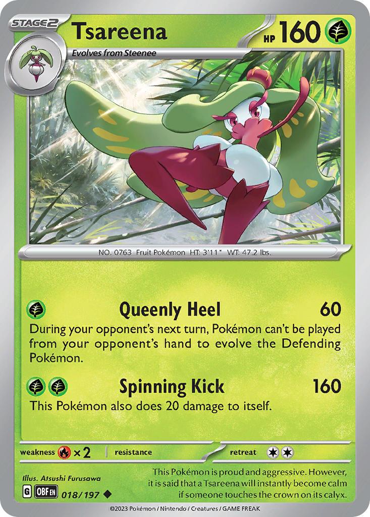 Tsareena 018/197 Reverse holo