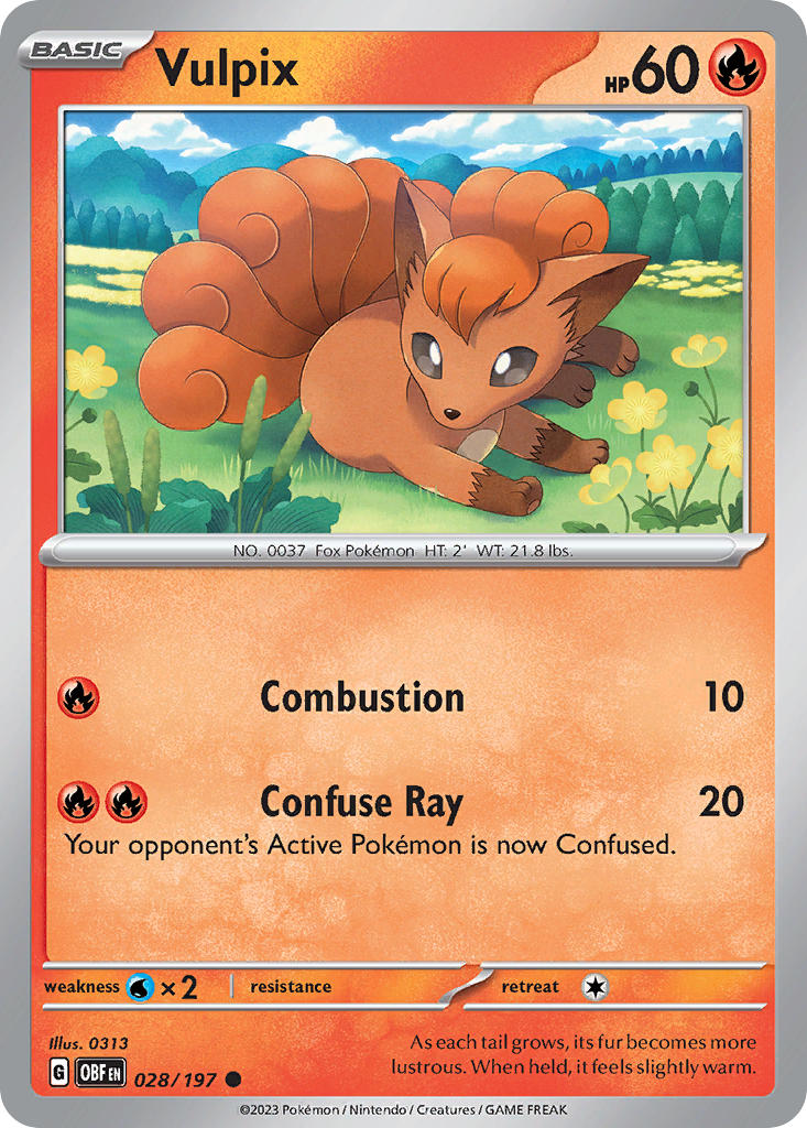 Vulpix 028/197 Reverse holo