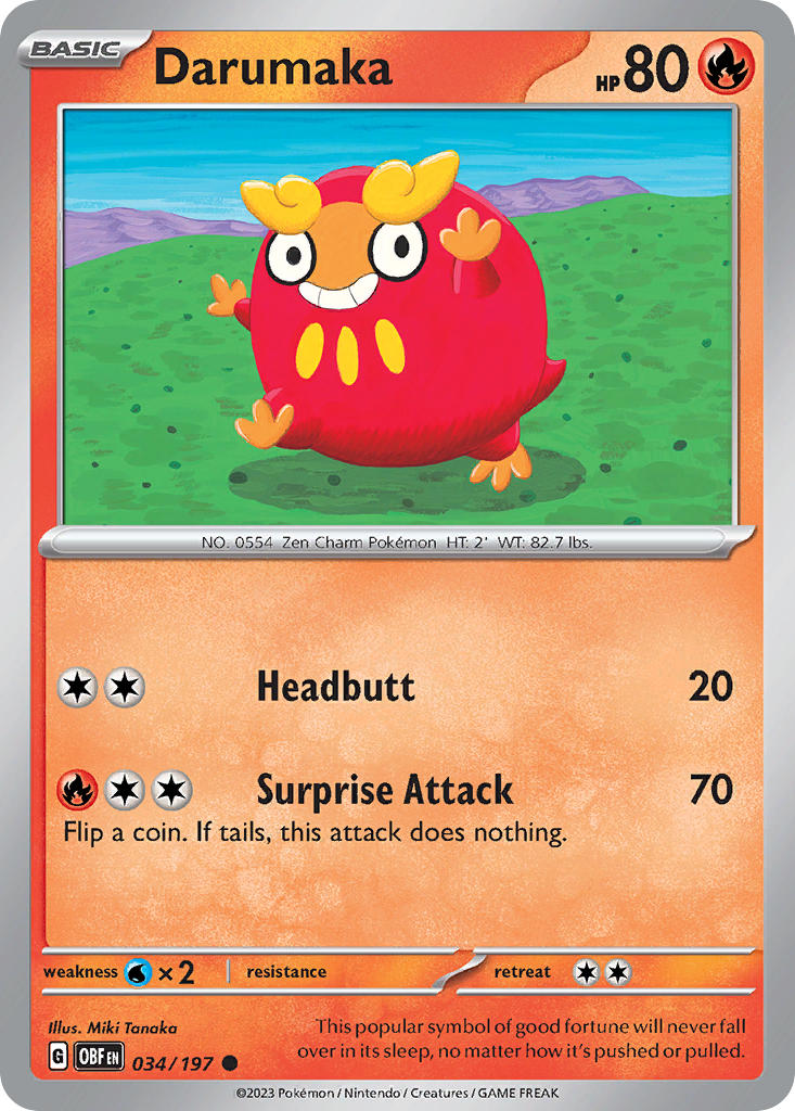 Darumaka 034/197 Reverse holo
