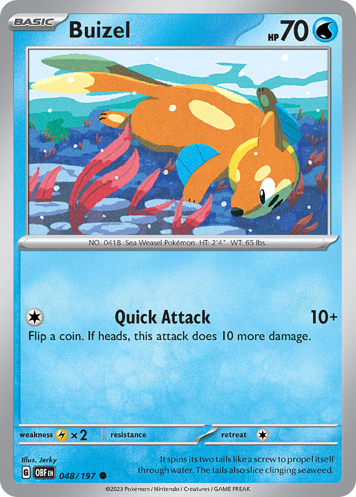 Buizel 048/197 Reverse holo