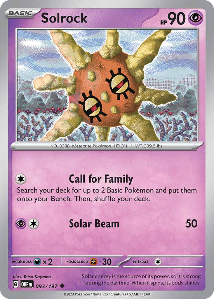 Solrock 093/197 Reverse holo