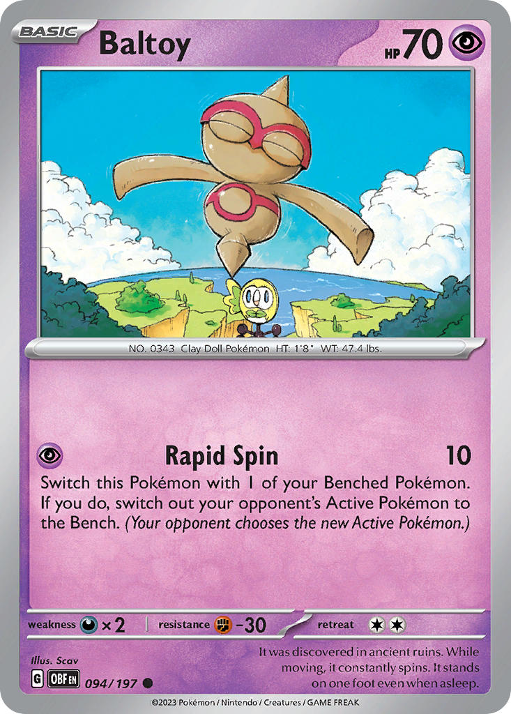 Baltoy 094/197 Reverse holo