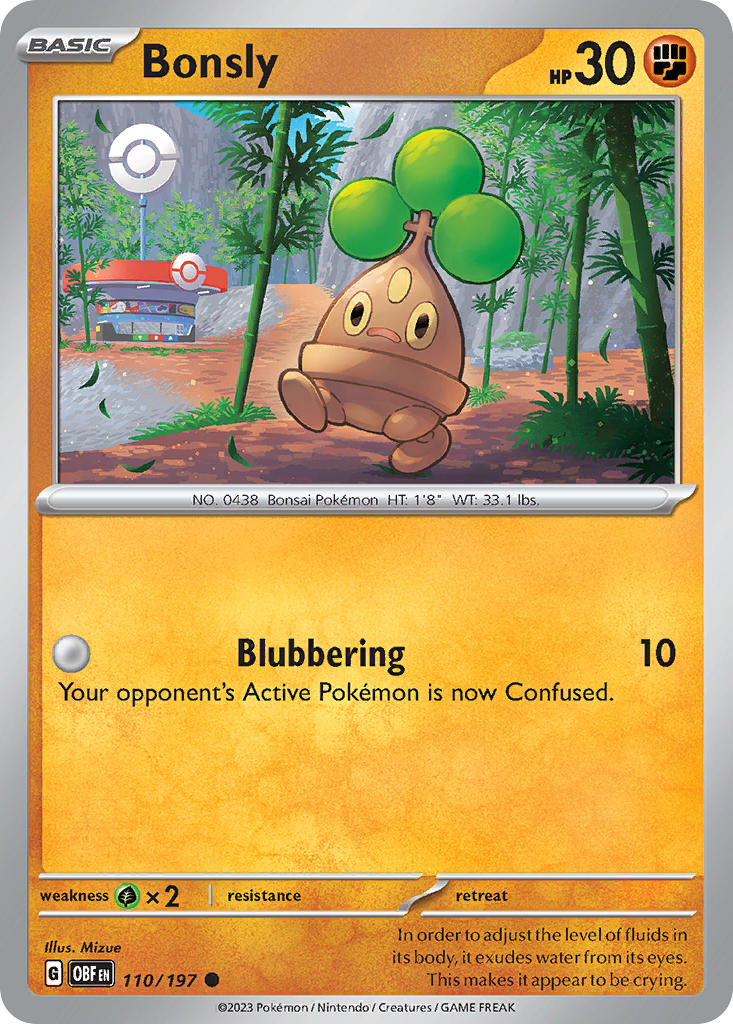 Bonsly 110/197 Reverse holo