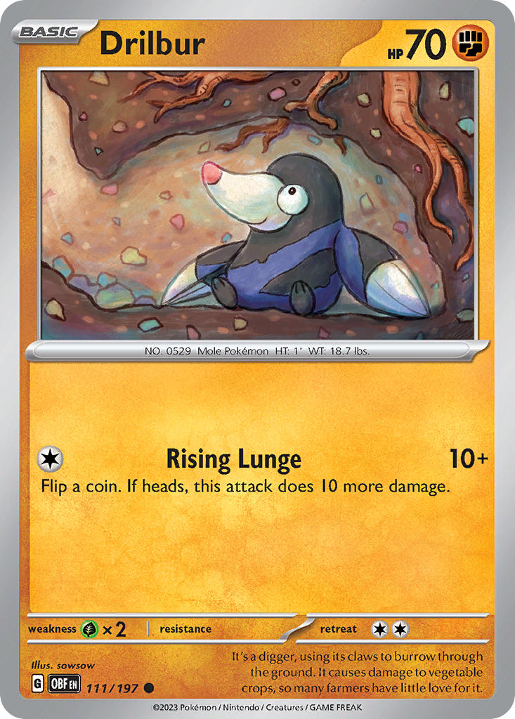 Drilbur 111/197 Reverse holo
