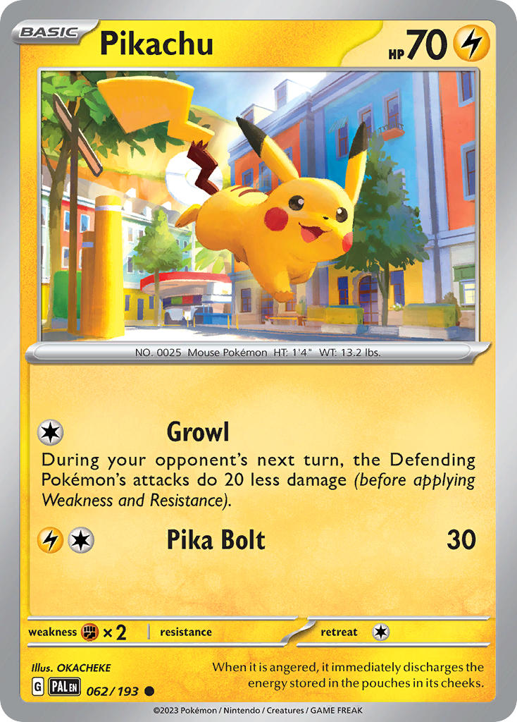 Pikachu 62/193 Reverse holo