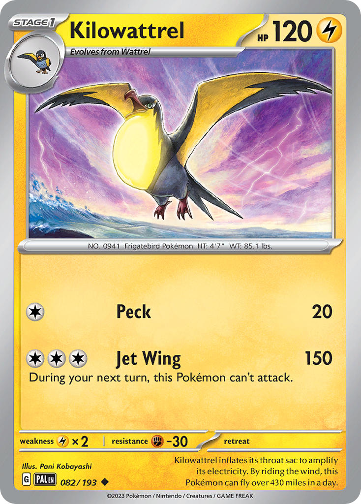 Kilowattrel 82/193 Reverse holo