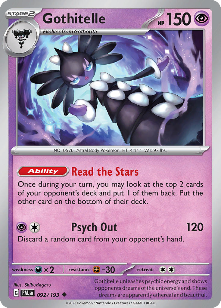 Gothitelle 92/193 Reverse holo