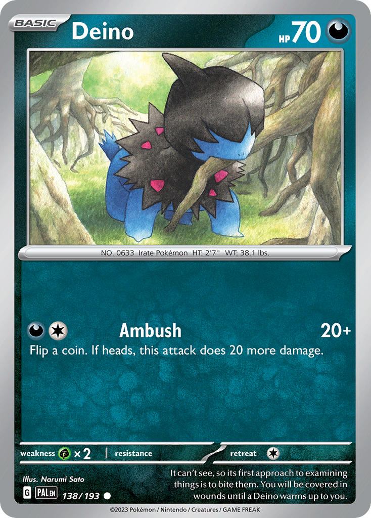 Deino 138/193 Reverse holo