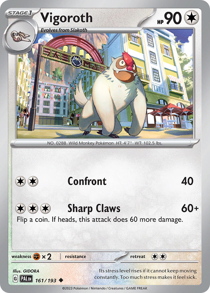 Vigoroth 161/193 Reverse holo