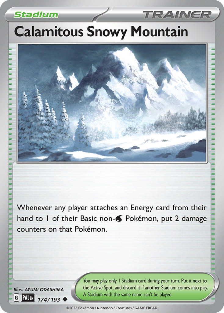 Calamitous Snowy Mountain 174/193 Reverse holo