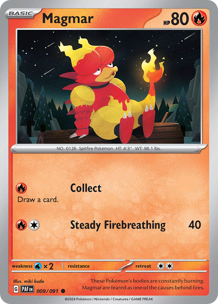 Magmar 9/91 Reverse holo