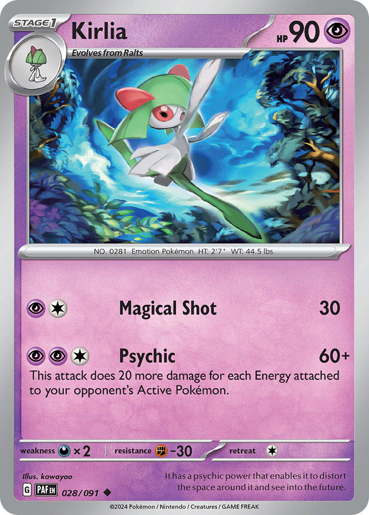 Kirlia 28/91 Reverse holo