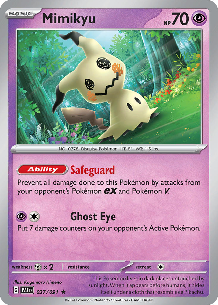 Mimikyu 37/91 Reverse holo