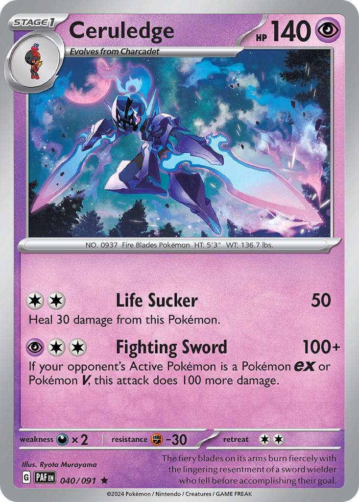 Ceruledge 40/91 Reverse holo