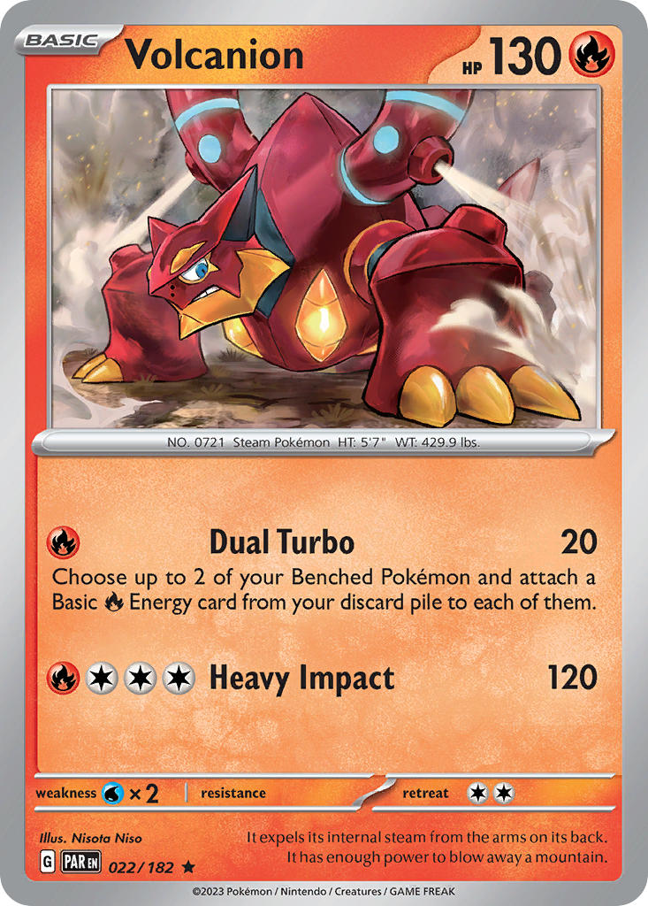 Volcanion 022/182 Reverse holo