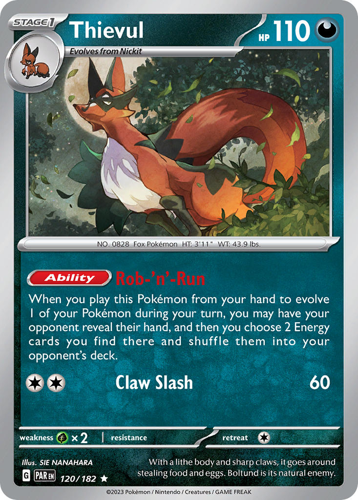 Thievul 120/182 Reverse holo