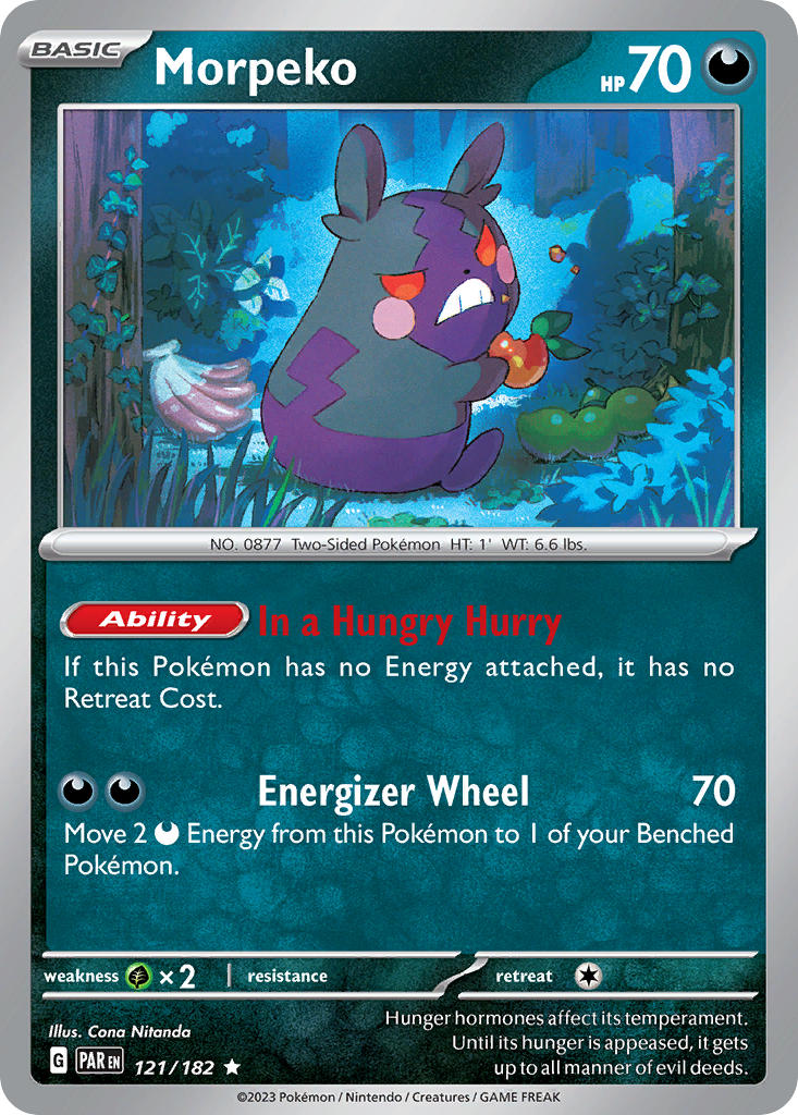 Morpeko 121/182 Reverse holo