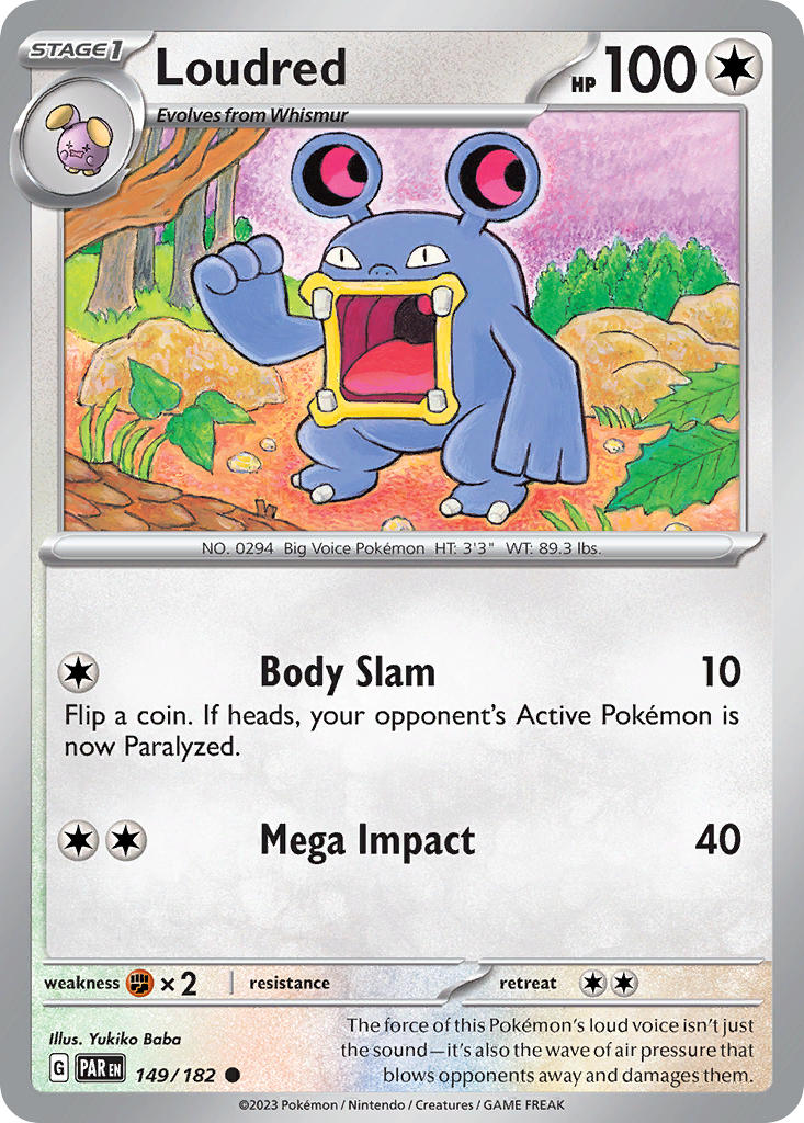 Loudred 149/182 Reverse holo