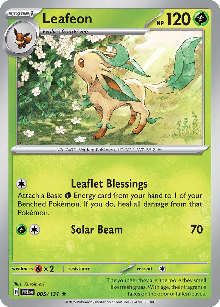 Leafeon 005/131 Reverse holo
