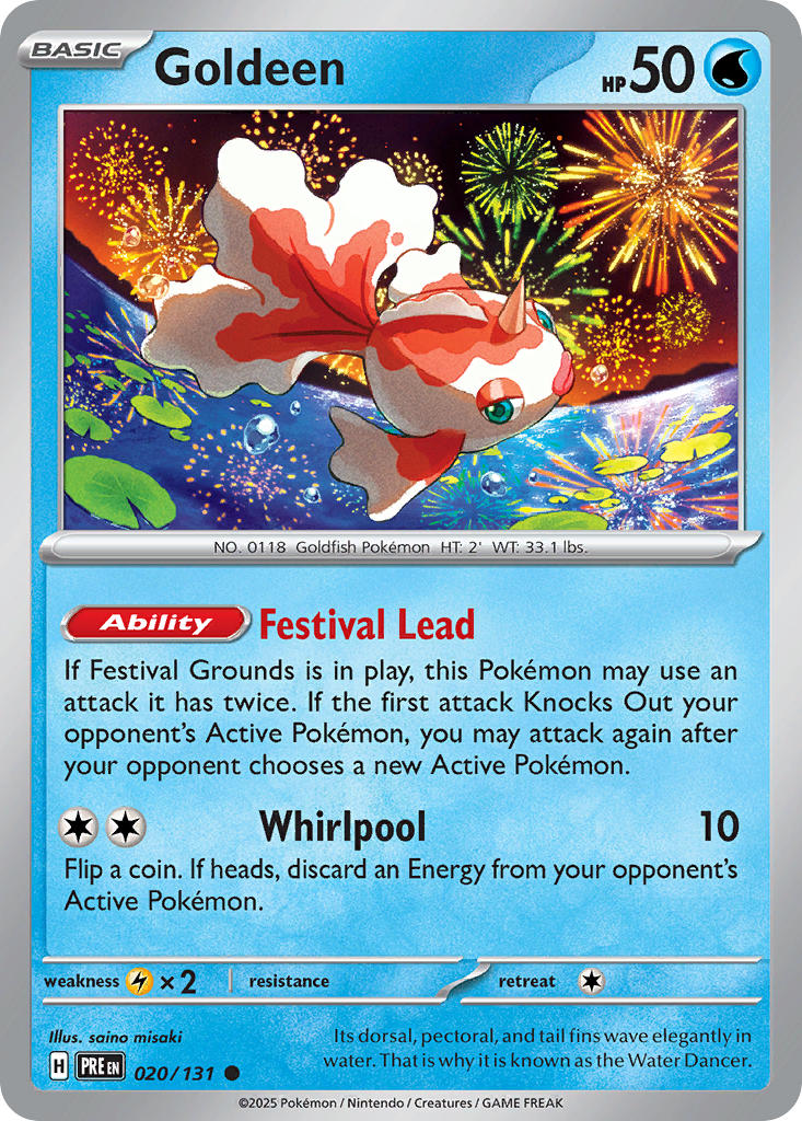 Goldeen 020/131 Reverse holo